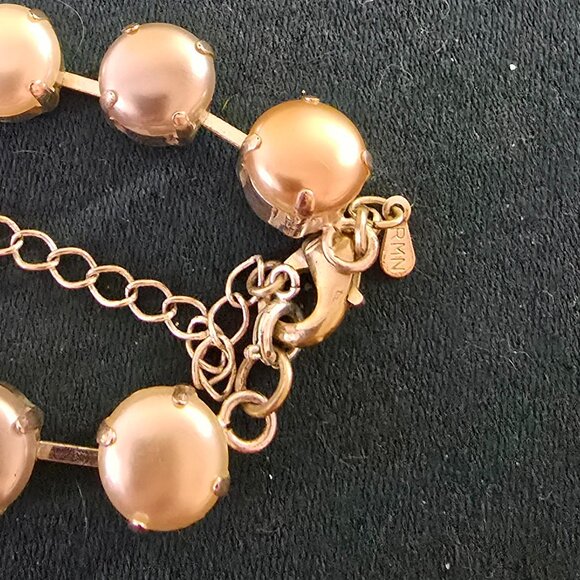 RMN The Roman Company White, Grey and Cream Color Faux Pearl Necklace - Picture 2 of 2